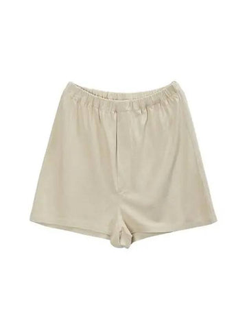 Women's DOMOND Shorts Light Yellow SHDO WS 000 OY - BASERANGE - BALAAN 1