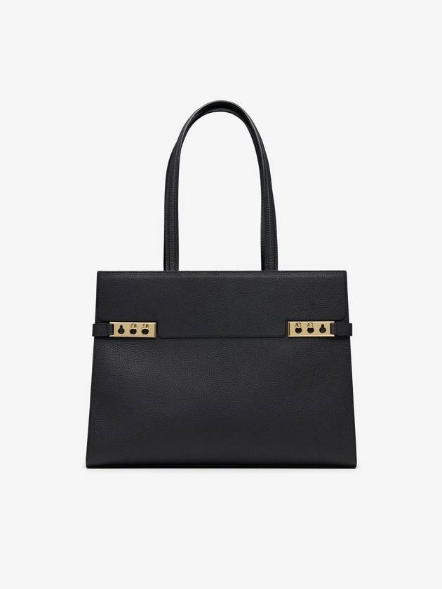 Calf Leather Tote Bag Black - DELVAUX - BALAAN 2