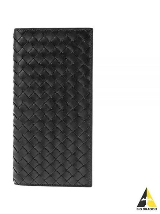 Intrecciato Continental Long Wallet Black - BOTTEGA VENETA - BALAAN 2