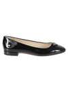 Patent Leather Ballerina Black - PRADA - BALAAN 1