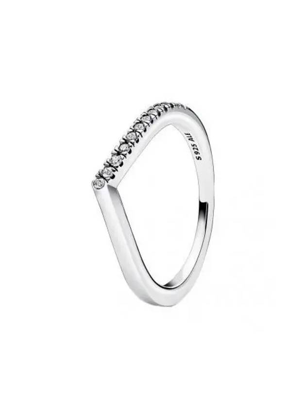 Timeless Wish Half Sparkling Ring Silver - PANDORA - BALAAN 2