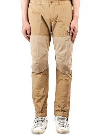 Men's Garment Dyed Nylon Cargo Straight Pants Beige - TEN C - BALAAN 2