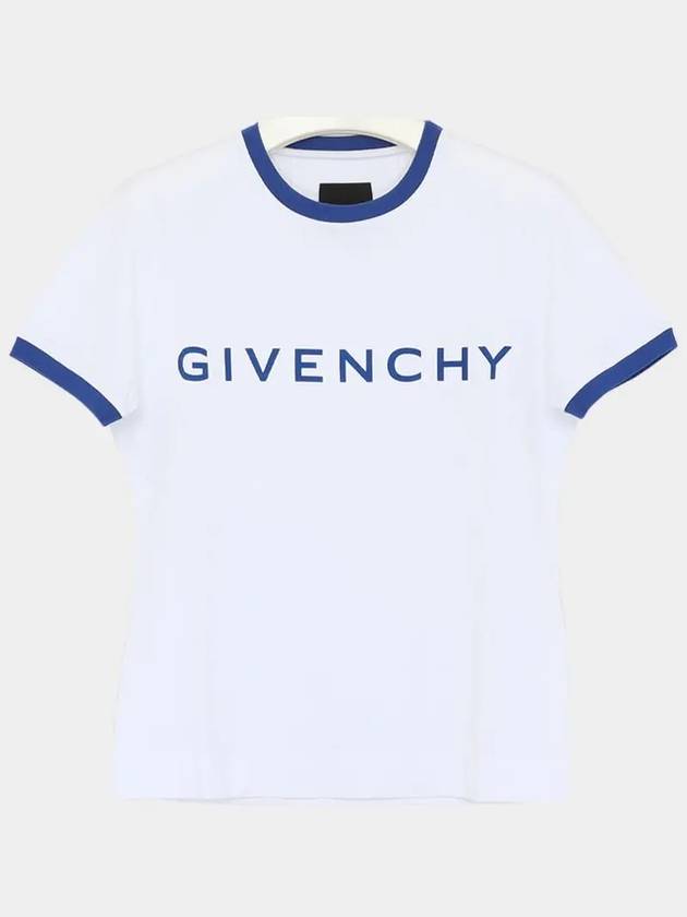 Archetype Slim Fit Cotton Short Sleeve T-Shirt White - GIVENCHY - BALAAN 3