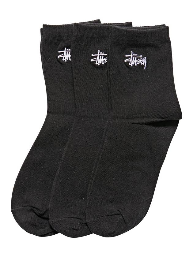 Graffiti Crew 3 Pack Socks Black - STUSSY - BALAAN 1