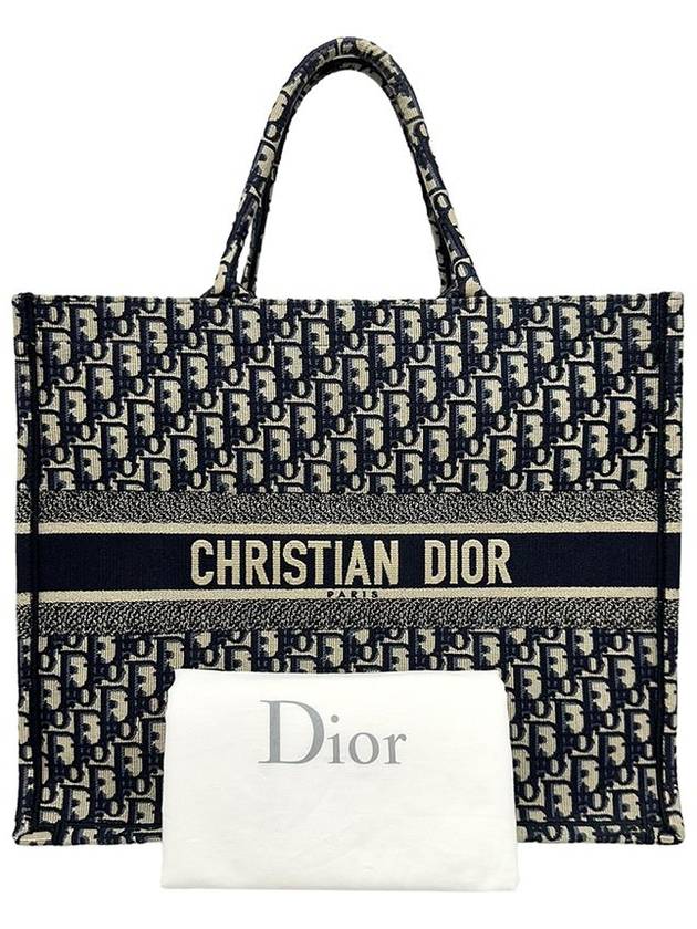 Women s M1286ZRIW M928 Blue Oblique Book Tote Large Bag - DIOR - BALAAN 10