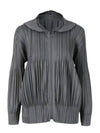 PLEATS PLEASE PP48 JC401 12 Fluffy Basic Hooded Jacket - ISSEY MIYAKE - BALAAN 2