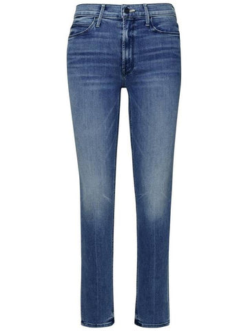 Mother Light Blue Cotton Blend Jeans - MOTHER - BALAAN 1