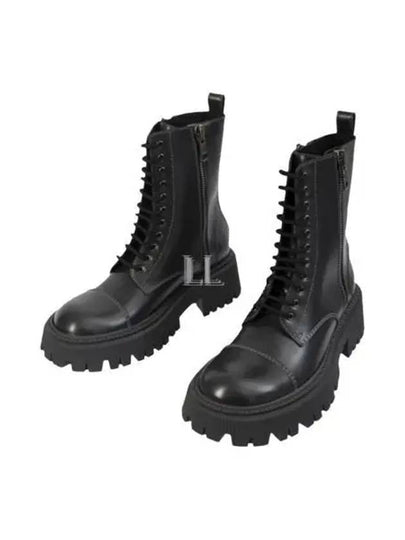 Tractor Lace-Up Middle Boots Black - BALENCIAGA - BALAAN 2