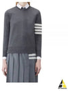 4-Bar Merino Jumper Wool Knit Top Grey - THOM BROWNE - BALAAN 2