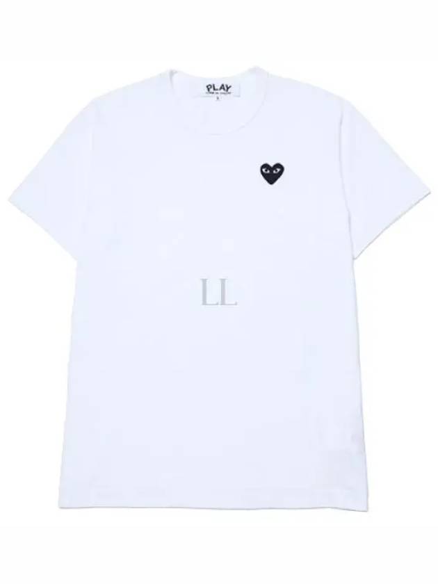 Black Heart Wappen Short Sleeve T-Shirt White - COMME DES GARCONS - BALAAN 2