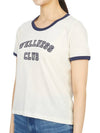 Women's Wellness Club Short Sleeve T-Shirt Cream - SPORTY & RICH - BALAAN 8