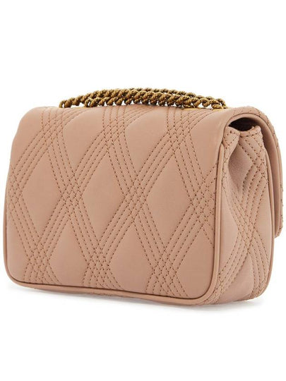 small shoulder bag in cinnamon pink with diamond pattern - VALENTINO - BALAAN 2