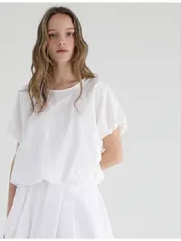 balloon blouse white - STAY WITH ME - BALAAN 1