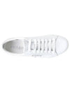 Brushed Leather Low-Top Sneakers White - PRADA - BALAAN 2