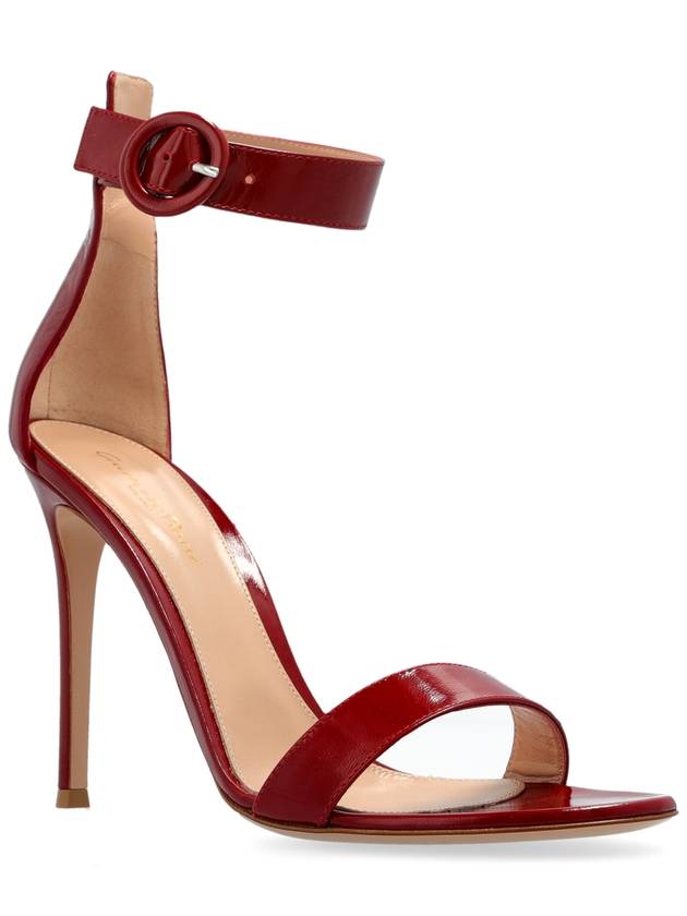 Gianvito Rossi Portofino Heeled Sandals, Women's, Red - GIANVITO ROSSI - BALAAN 4