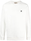 Grey Fox Head Patch Classic Sweatshirt White - MAISON KITSUNE - BALAAN 2