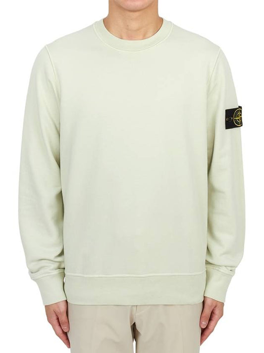 Wappen Patch Garment Dyed Sweatshirt Pistachio - STONE ISLAND - BALAAN 2