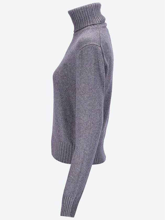 Cashmere Knit Turtleneck Light Grey - AMI - BALAAN 3