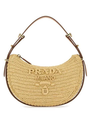 Arque Crochet Shoulder Bag Beige - PRADA - BALAAN 1