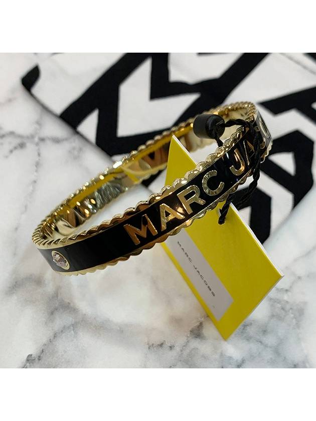 The Medallion Large Bangle Bracelet Black - MARC JACOBS - BALAAN 4