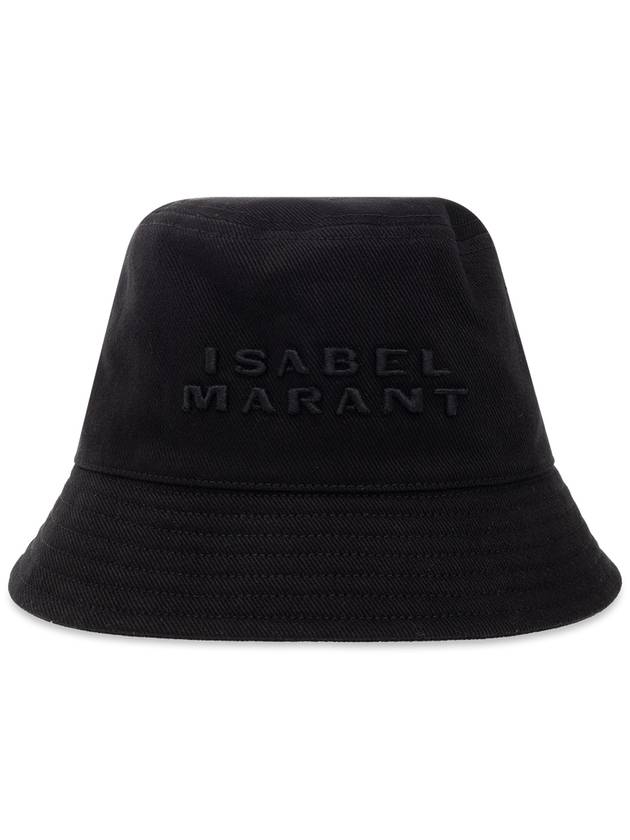 Isabel Marant Bucket Hat With Logo, Women's, Black - ISABEL MARANT - BALAAN 1