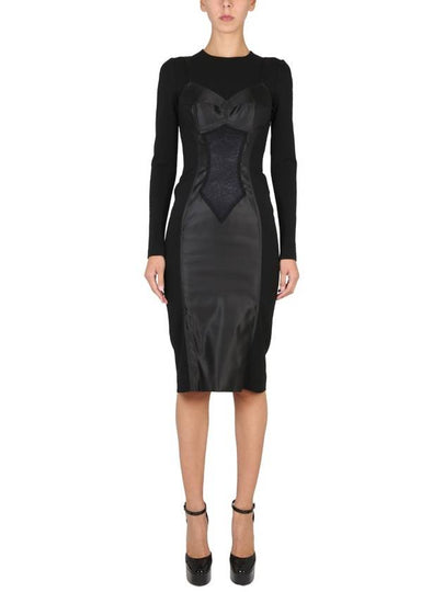 Trompe Midi Dress Black - DOLCE&GABBANA - BALAAN 2