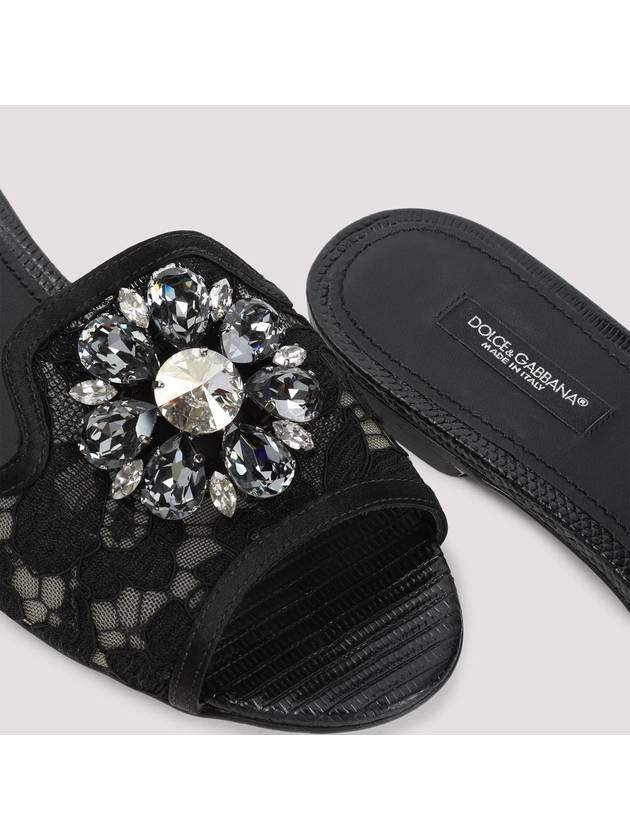 Women's Marsala Crystal Slippers Black - DOLCE&GABBANA - BALAAN 5