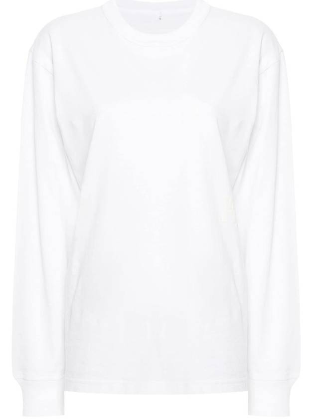 Alexander Wang Essential Jsy Ls T-Shirt W/ Puff Logo & Bound Neck Clothing - ALEXANDER WANG - BALAAN 1