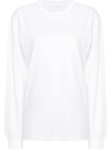 Alexander Wang Essential Jsy Ls T-Shirt W/ Puff Logo & Bound Neck Clothing - ALEXANDER WANG - BALAAN 1