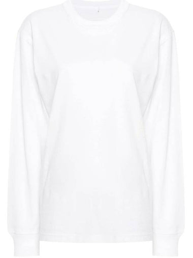 Alexander Wang Essential Jsy Ls T-Shirt W/ Puff Logo & Bound Neck Clothing - ALEXANDER WANG - BALAAN 1