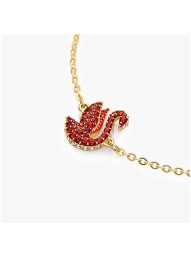 Iconic Swan Bracelet Red Gold - SWAROVSKI - BALAAN 5