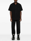 Logo Patch Cotton Short Sleeve Shirt Black - GIVENCHY - BALAAN 3