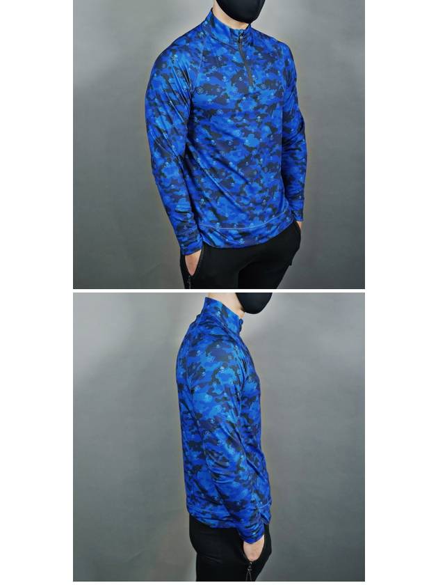 Blue Camo Tech Jersey Zip-Up - G/FORE - BALAAN 3