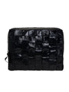 Intrecciato Woven Cassette Clutch Bag Black - BOTTEGA VENETA - BALAAN 1