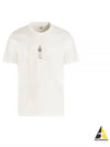 Horizontal Logo Crew Neck Short Sleeve T-Shirt White - CP COMPANY - BALAAN 2