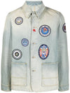 Patch Denim Jacket FD6 5DV107 6A8 DS - KENZO - BALAAN 1