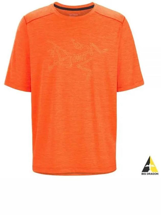 Men's Cormac Logo Short Sleeve T-Shirt Orange - ARC'TERYX - BALAAN 2