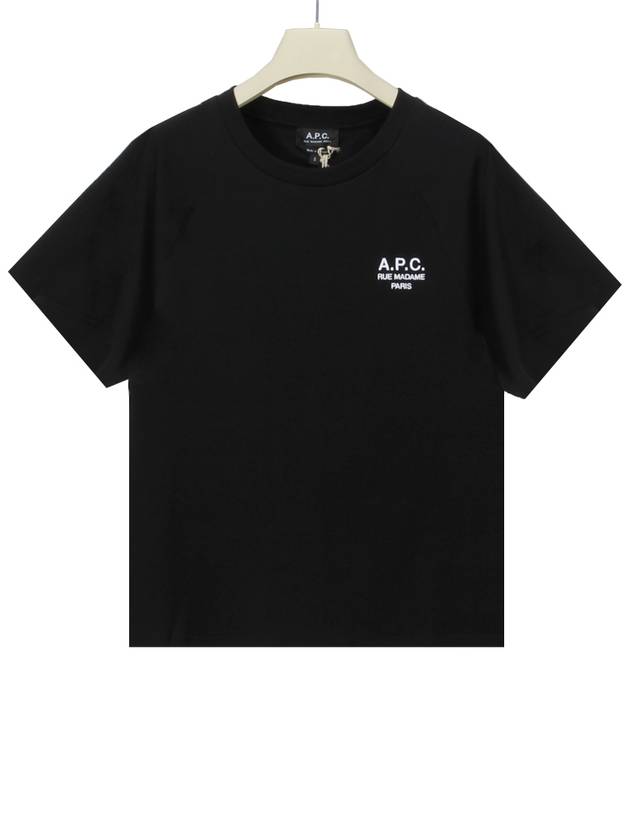 Michelle Cotton Short Sleeve T-Shirt Black - A.P.C. - BALAAN 2