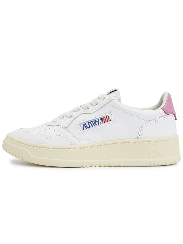 Medalist Pink Tab Low Top Sneakers White - AUTRY - BALAAN 5