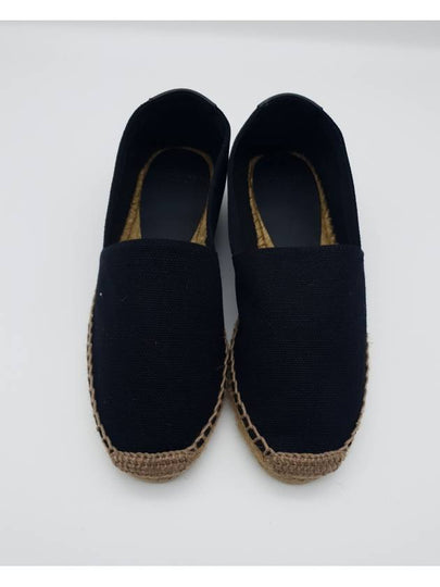 Women's Monogram Espadrilles Black - SAINT LAURENT - BALAAN 2