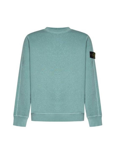 Logo Patch Crew Neck Sweatshirt Light Green - STONE ISLAND - BALAAN 1