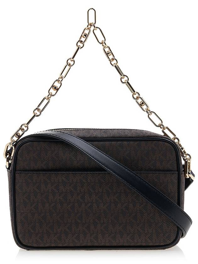 Parker Medium Logo Cross Bag Black Brown - MICHAEL KORS - BALAAN 4