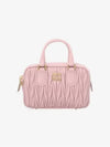 Matelasse Nappa Leather Top Handle Mini Bag Alabaster Pink - MIU MIU - BALAAN 3