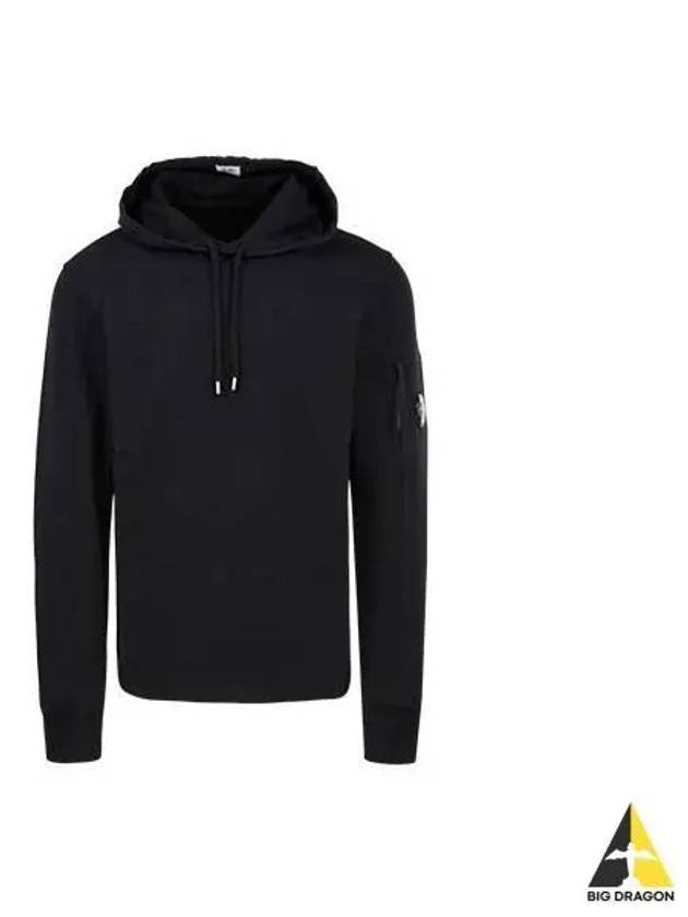 CP Company Lens Wappen Hoodie Black 13CMSS063A 002246G - CP COMPANY - BALAAN 1