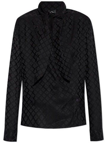 Etro Top With Deep Neckline, Women's, Black - ETRO - BALAAN 1