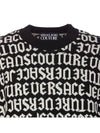 Logomania Knit Top Black - VERSACE - BALAAN 4