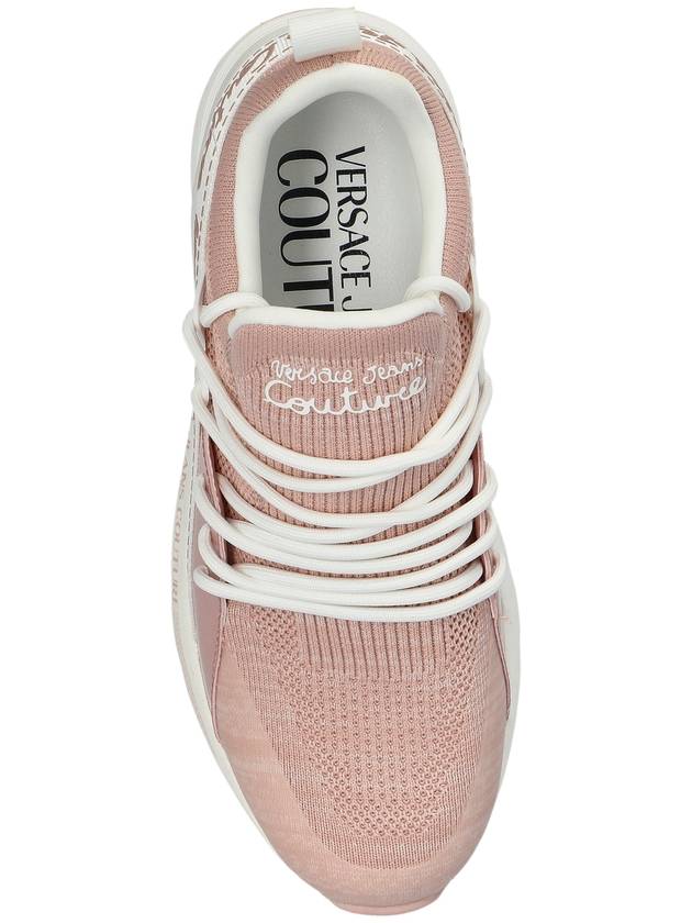 Versace Jeans Couture Sneakers With Logo, Women's, Pink - VERSACE - BALAAN 6