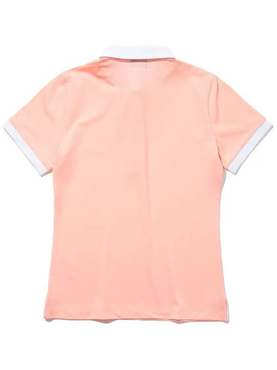 Collar neck sleeve color combination point short sleeve t-shirt CORAL - 20THHOLE - BALAAN 2