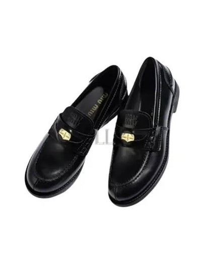 Patent Leather Penny Loafers Black - MIU MIU - BALAAN 2