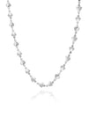 HABIBI CHAIN SILVER women s necklace - CRYSTAL HAZE - BALAAN 1